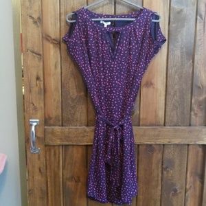 Maurices navy & pink heart dress.